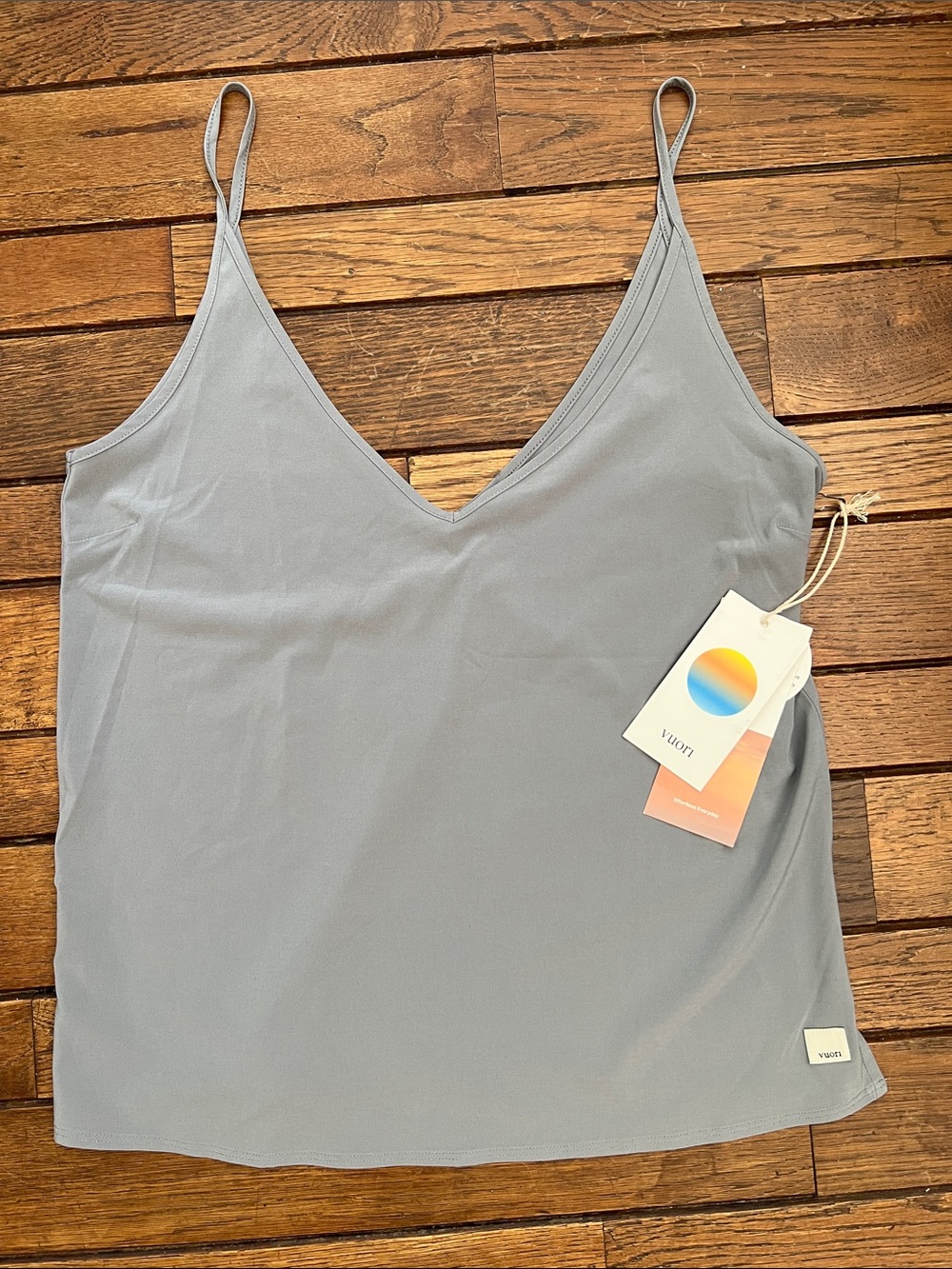 Vuori Mallorca Grey Villa Cami Top Size XS New With Tags NWT